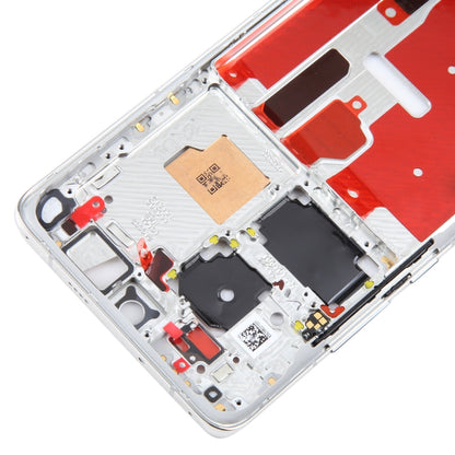 For Huawei P50 Pro Front Housing LCD Frame Bezel Plate(Silver) by buy2fix