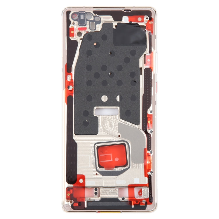 For Huawei Mate 40 Pro Front Housing LCD Frame Bezel Plate(Gold) by buy2fix