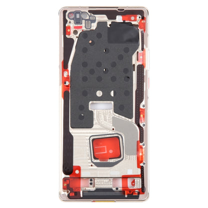 For Huawei Mate 40 Pro Front Housing LCD Frame Bezel Plate(Gold) by buy2fix