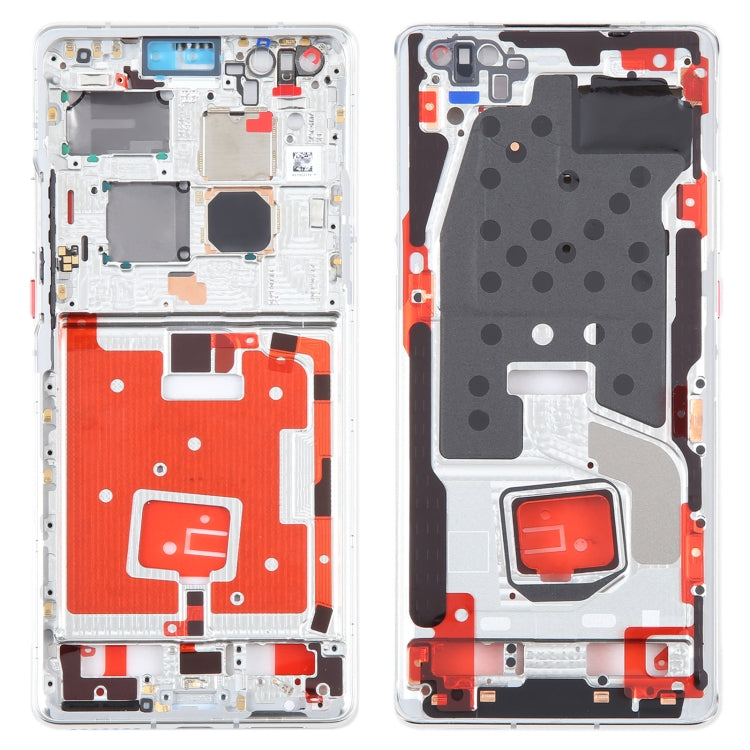 For Huawei Mate 40 Pro Front Housing LCD Frame Bezel Plate(Silver) by buy2fix