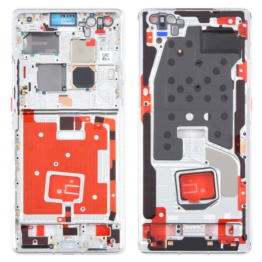 For Huawei Mate 40 Pro Front Housing LCD Frame Bezel Plate(Silver) by buy2fix