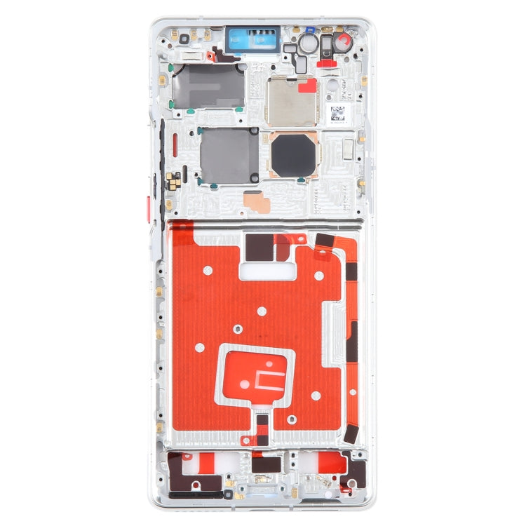 For Huawei Mate 40 Pro Front Housing LCD Frame Bezel Plate(Silver) by buy2fix