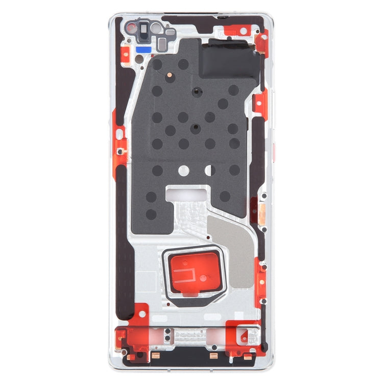 For Huawei Mate 40 Pro Front Housing LCD Frame Bezel Plate(Silver) by buy2fix