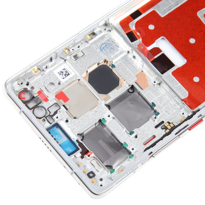 For Huawei Mate 40 Pro Front Housing LCD Frame Bezel Plate(Silver) by buy2fix