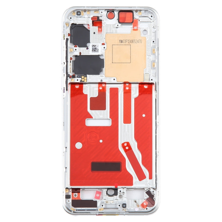 For Huawei P50 Front Housing LCD Frame Bezel Plate(Silver) by buy2fix
