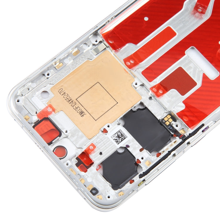 For Huawei P50 Front Housing LCD Frame Bezel Plate(Silver) by buy2fix