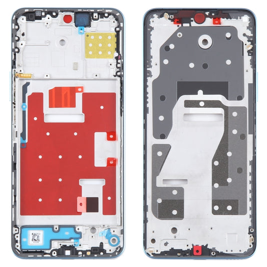 For Honor X8a Front Housing LCD Frame Bezel Plate(Blue) - Frame Bezel Plate by buy2fix | Online Shopping UK | buy2fix