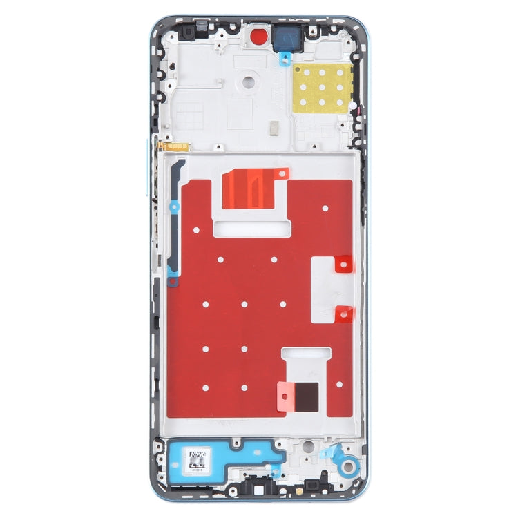 For Honor X8a Front Housing LCD Frame Bezel Plate(Blue) - Frame Bezel Plate by buy2fix | Online Shopping UK | buy2fix