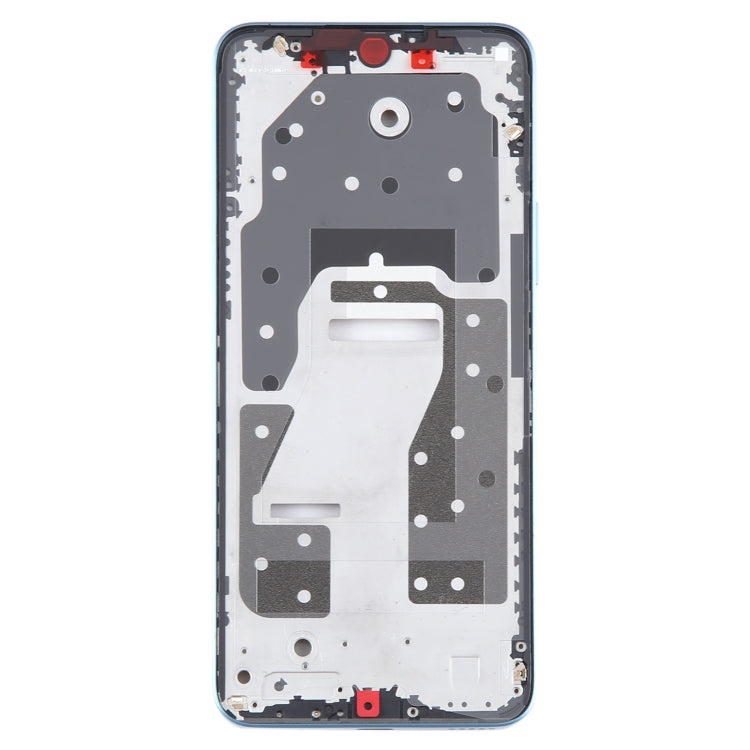 For Honor X8a Front Housing LCD Frame Bezel Plate(Blue) - Frame Bezel Plate by buy2fix | Online Shopping UK | buy2fix