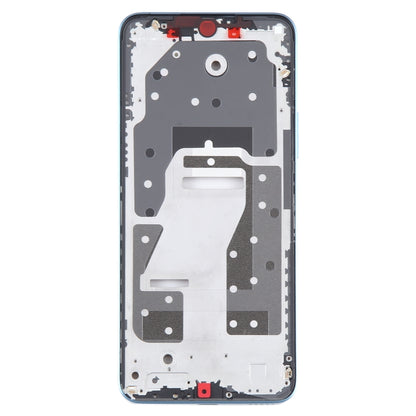 For Honor X8a Front Housing LCD Frame Bezel Plate(Blue) - Frame Bezel Plate by buy2fix | Online Shopping UK | buy2fix