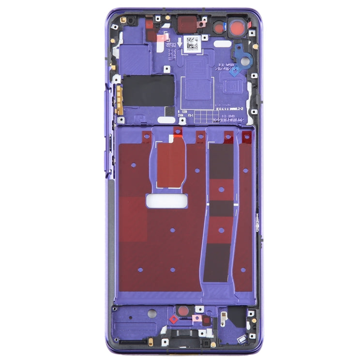 For Huawei nova 7 Pro Front Housing LCD Frame Bezel Plate(Purple) by buy2fix