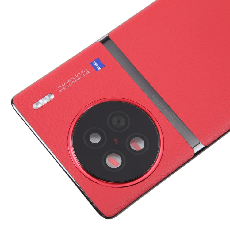 For vivo X90 Original Battery Back Cover with Camera Lens Cover(Red) by buy2fix