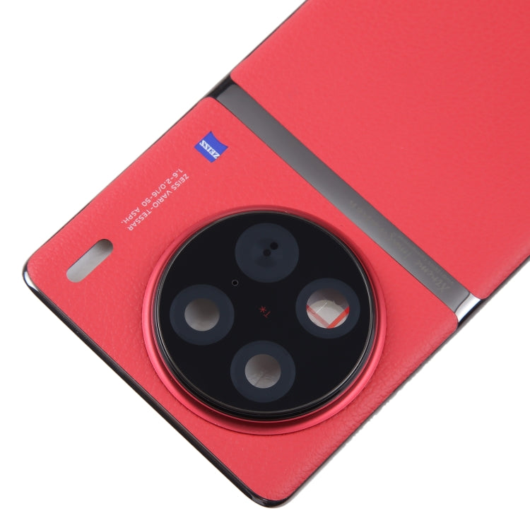 For vivo X90 Pro Original Battery Back Cover with Camera Lens Cover(Red) - Back Cover by buy2fix | Online Shopping UK | buy2fix