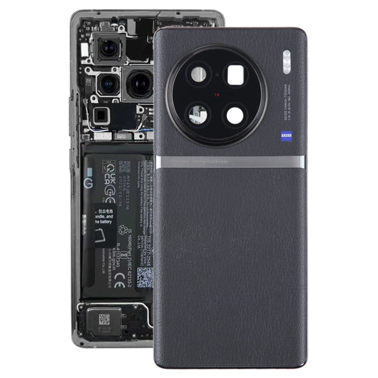 For vivo X90 Pro+ Original Battery Back Cover with Camera Lens Cover(Black) by buy2fix