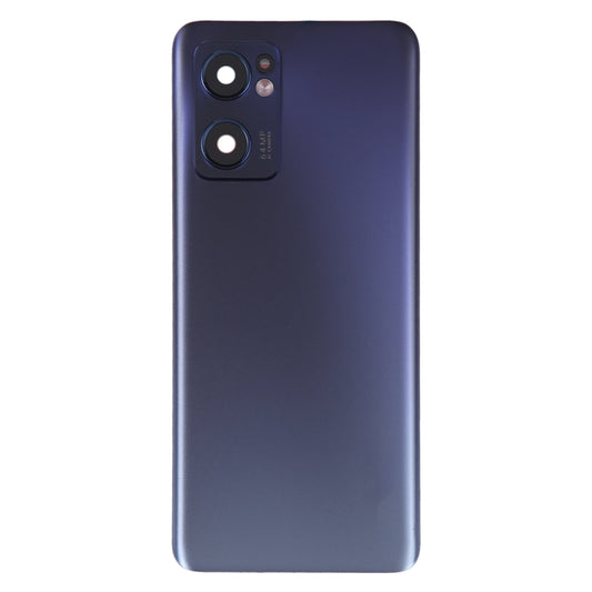 For OPPO Reno7 5G Original Battery Back Cover with Camera Lens Cover(Black) by buy2fix