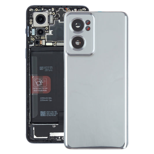 For OnePlus Nord CE 2 5G Original Battery Back Cover with Camera Lens Cover(Silver) - Back Cover by buy2fix | Online Shopping UK | buy2fix