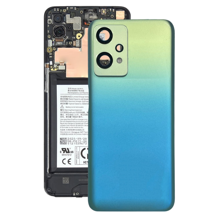 For OnePlus Nord CE 2 Lite 5G Original Battery Back Cover with Camera Lens Cover(Blue) - Back Cover by buy2fix | Online Shopping UK | buy2fix