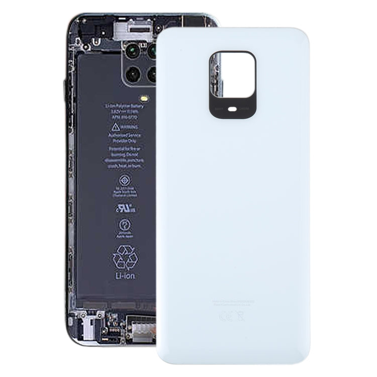 For Xiaomi Redmi Note 9 Pro Max OEM Glass Battery Back Cover(White) by buy2fix