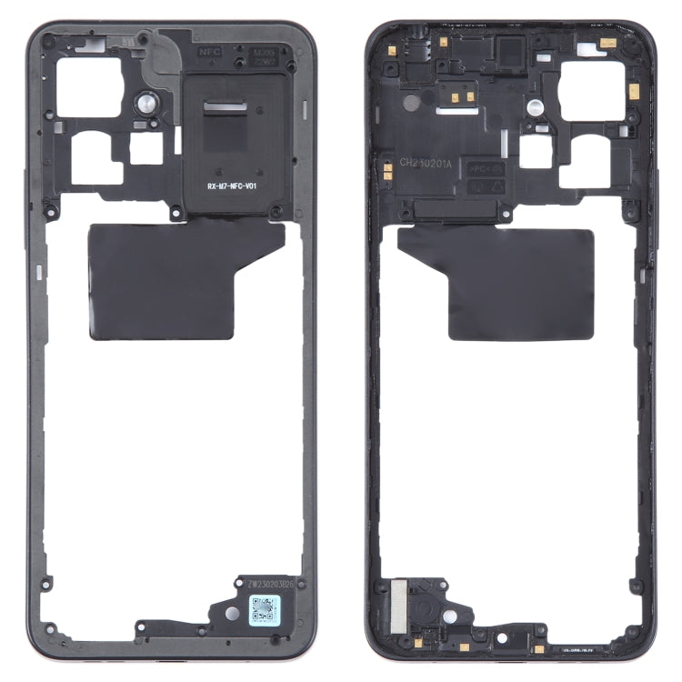 For Xiaomi Redmi Note 12 4G Original Middle Frame Bezel Plate (Black) - Frame Bezel Plate by buy2fix | Online Shopping UK | buy2fix