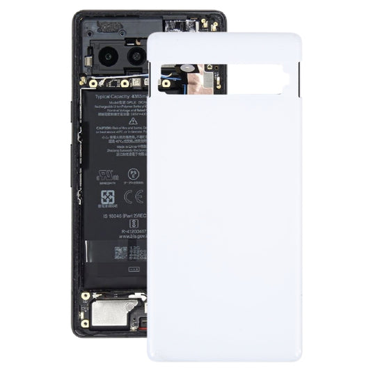 For Google Pixel 7a Original Battery Back Cover(White) by buy2fix