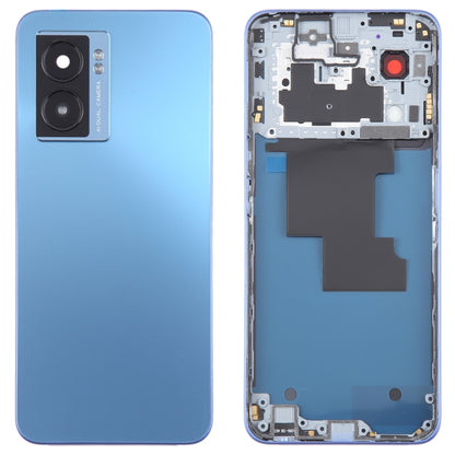 For OPPO A57 5G Original Battery Back Cover with Middle Frame(Blue) - Back Cover by buy2fix | Online Shopping UK | buy2fix