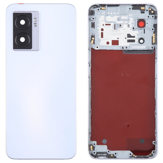 For OPPO A57 5G Original Battery Back Cover with Middle Frame(Purple) - Back Cover by buy2fix | Online Shopping UK | buy2fix