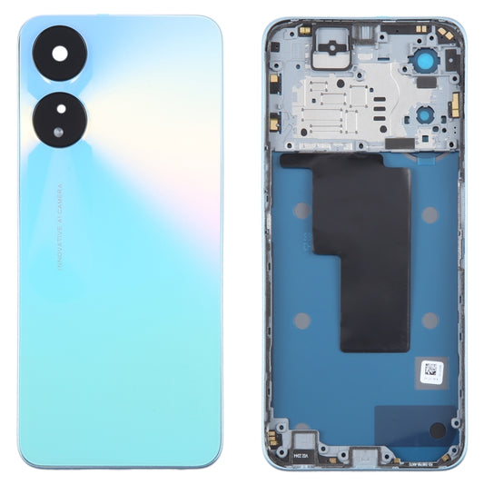 For OPPO A58 5G Original Battery Back Cover with Middle Frame(Blue) - Back Cover by buy2fix | Online Shopping UK | buy2fix
