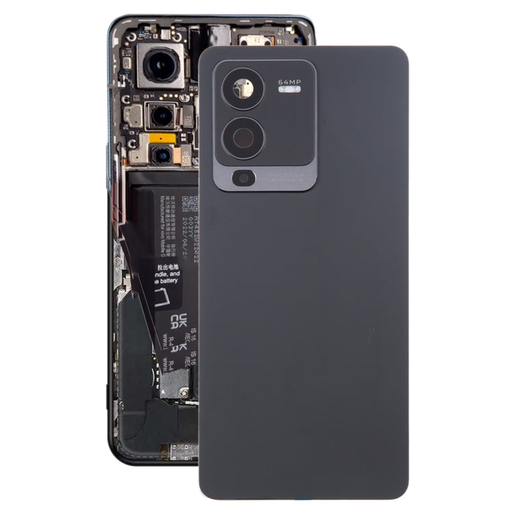 For vivo S15 Original Battery Back Cover with Camera Lens Cover(Black) - Back Cover by buy2fix | Online Shopping UK | buy2fix