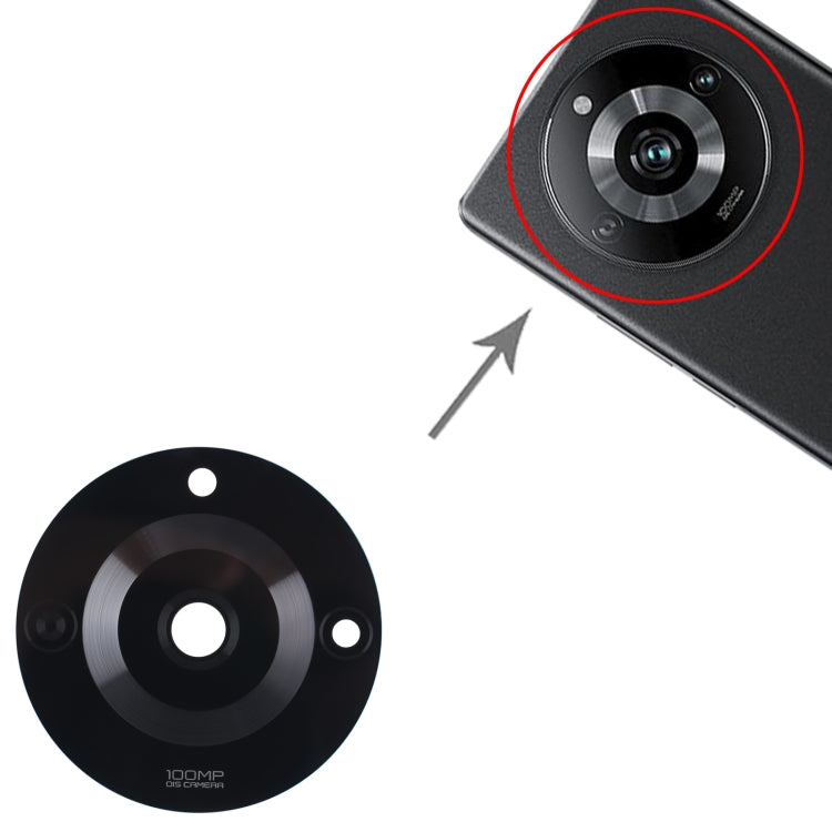 For Realme 11 Pro 10pcs Original Back Camera Lens(Black) - Camera Series by buy2fix | Online Shopping UK | buy2fix