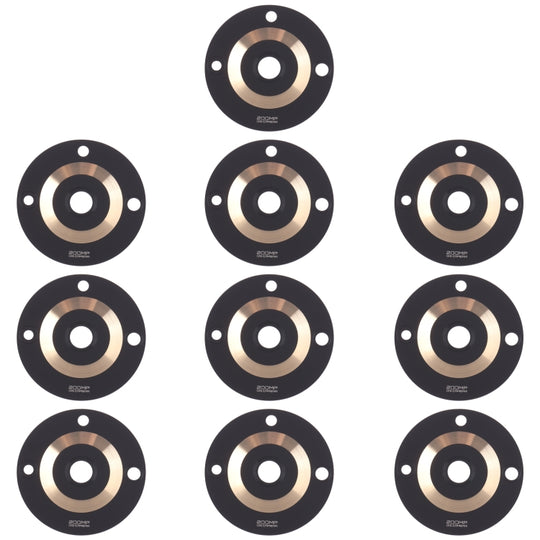10 PCS Back Camera Lens for Realme 11 Pro+ (Gold)