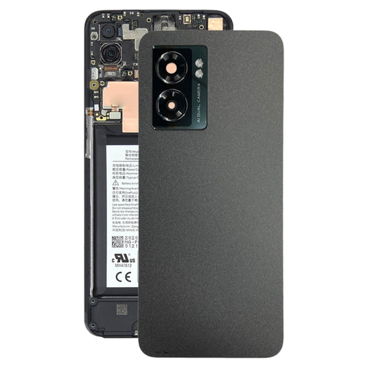For OnePlus Nord N300 CPH2389 Battery Back Cover with Camera Lens Cover(Black) - Back Cover by buy2fix | Online Shopping UK | buy2fix