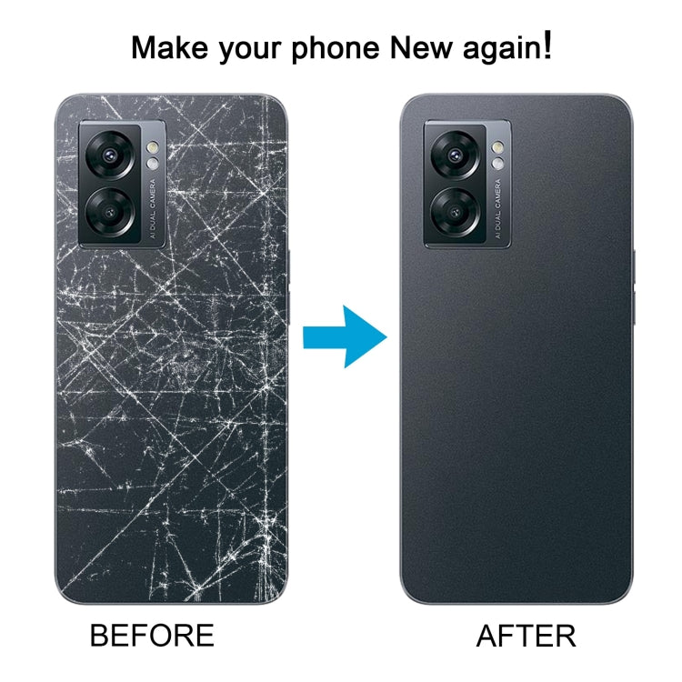 For OnePlus Nord N300 CPH2389 Battery Back Cover with Camera Lens Cover(Black) - Back Cover by buy2fix | Online Shopping UK | buy2fix