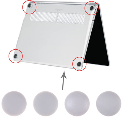 For Microsoft Surface Laptop 1 / 2 1769 13.5 inch 4 in 1 Bottom Case Rubber Mats (Grey) by buy2fix