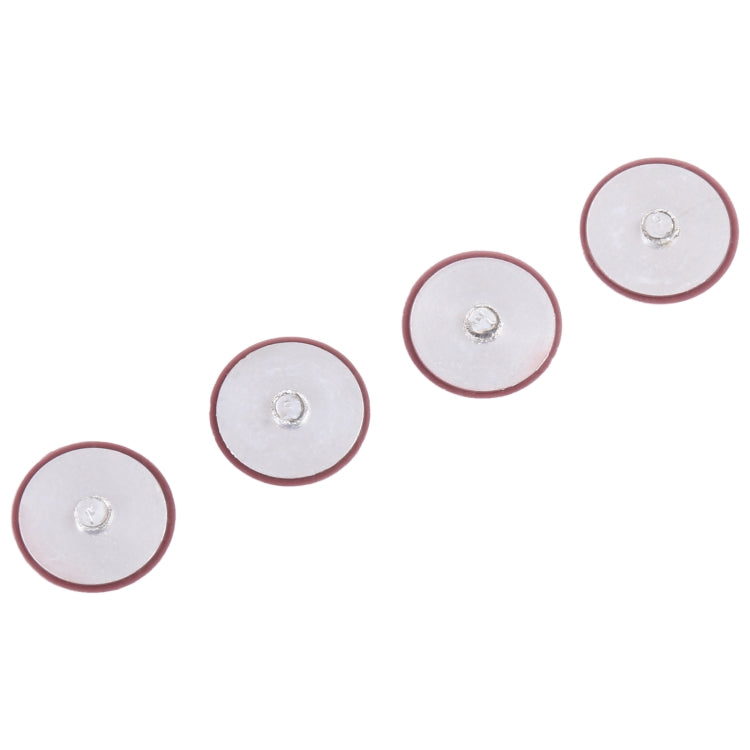 For Microsoft Surface Laptop 1 / 2 1769 13.5 inch 4 in 1 Bottom Case Rubber Mats (Red) by buy2fix