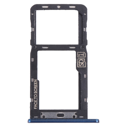 For Motorola Moto G7 Power US Version SIM Card Tray + Micro SD Card Tray (Blue) - Card Socket by buy2fix | Online Shopping UK | buy2fix