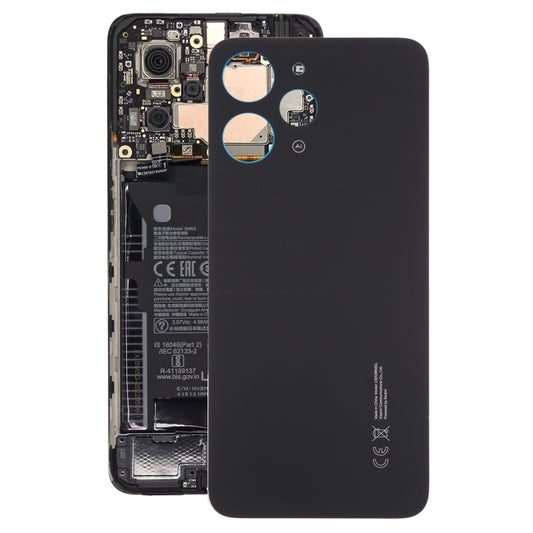 For Xiaomi Redmi 12 4G Original Battery Back Cover(Black) by buy2fix