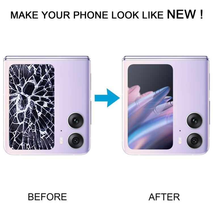 Original LCD Secondary Screen for OPPO Find N2 Flip With Digitizer Full Assembly (Purple) - LCD Screen by buy2fix | Online Shopping UK | buy2fix