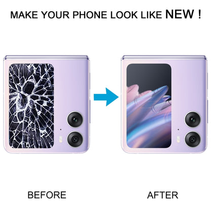 Original LCD Secondary Screen for OPPO Find N2 Flip With Digitizer Full Assembly (Purple) - LCD Screen by buy2fix | Online Shopping UK | buy2fix