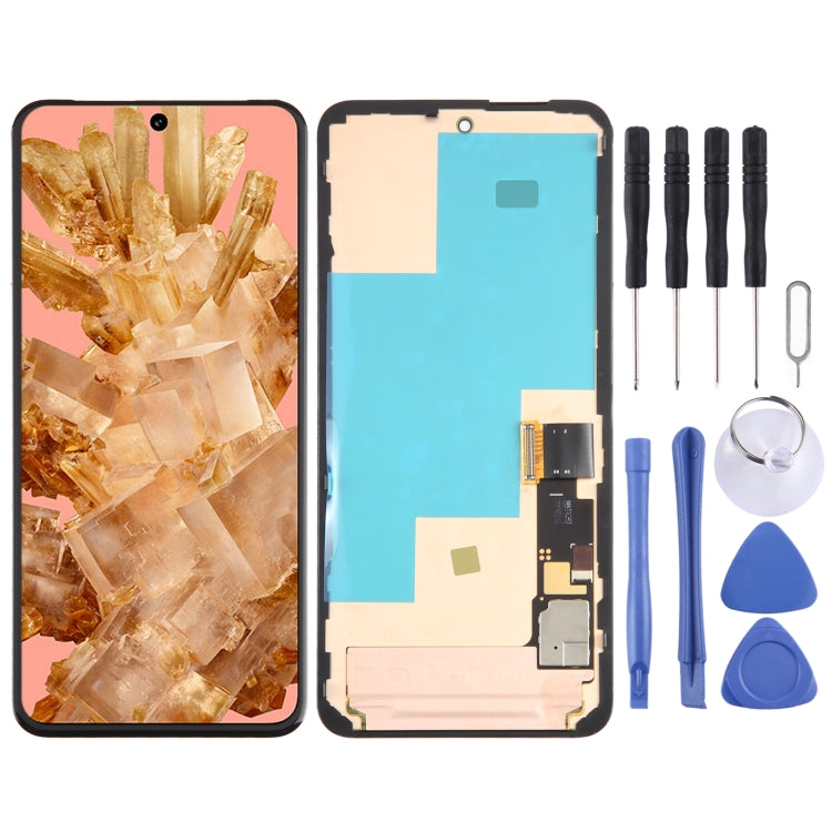 For Google Pixel 8 GKWS6 G9BQD Original LCD Screen Digitizer Full Assembly with Frame by buy2fix