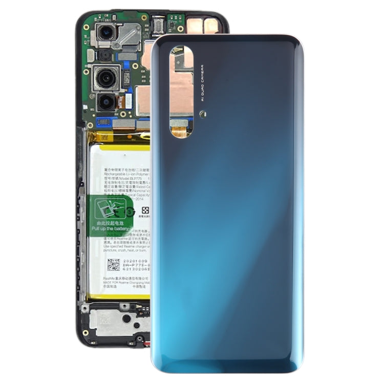 For OPPO Realme X3 / Realme X3 SuperZoom Plastic Battery Back Cover(Blue) - Back Cover by buy2fix | Online Shopping UK | buy2fix