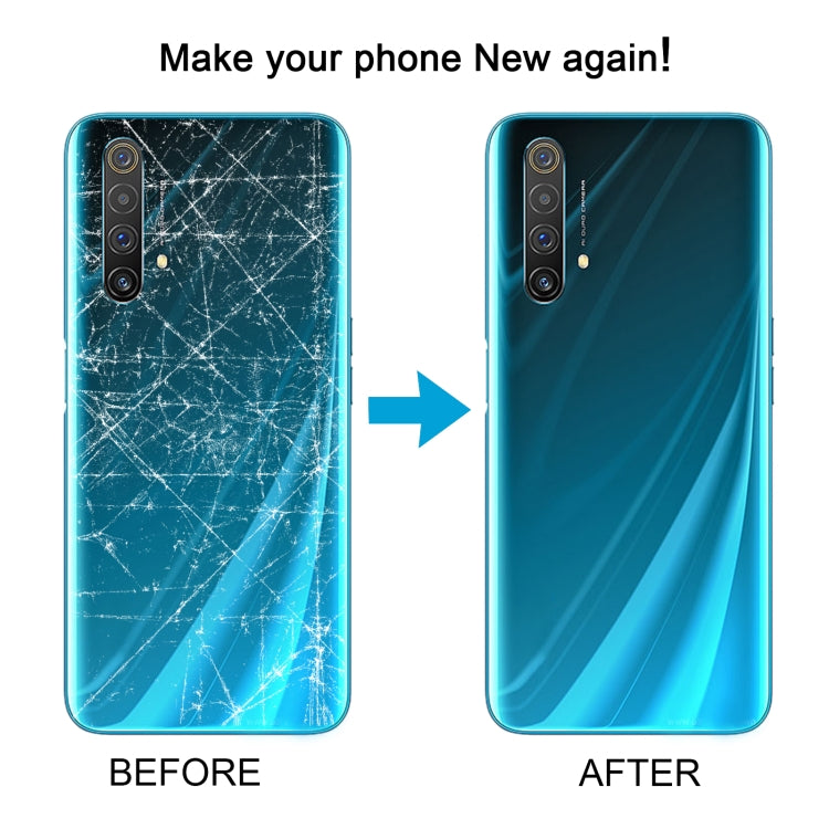 For OPPO Realme X3 / Realme X3 SuperZoom Plastic Battery Back Cover(Blue) - Back Cover by buy2fix | Online Shopping UK | buy2fix