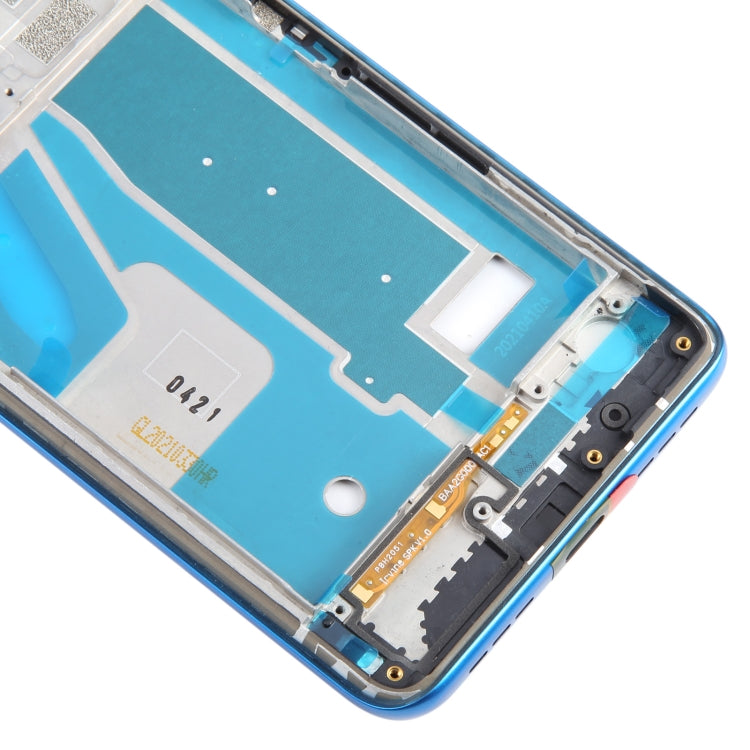 For TCL 20 5G Original Front Housing LCD Frame Bezel Plate (Blue) - For TCL by buy2fix | Online Shopping UK | buy2fix