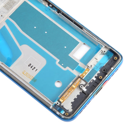 For TCL 20 5G Original Front Housing LCD Frame Bezel Plate (Blue) - For TCL by buy2fix | Online Shopping UK | buy2fix