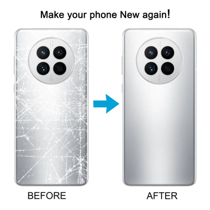For Huawei Mate 50 Battery Back Cover(Silver) - Back Cover by buy2fix | Online Shopping UK | buy2fix