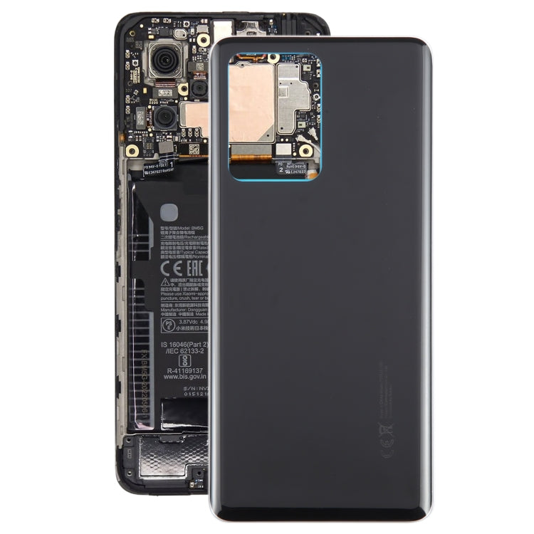For Xiaomi Redmi Note 12 Pro+ OEM Glass Material Battery Back Cover(Black) - Back Cover by buy2fix | Online Shopping UK | buy2fix