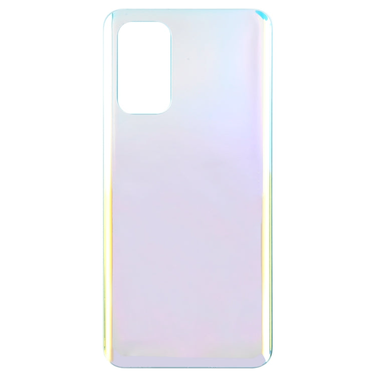 For OPPO Find X3 Lite Glass Material Battery Back Cover(Bright Silver) - Back Cover by buy2fix | Online Shopping UK | buy2fix