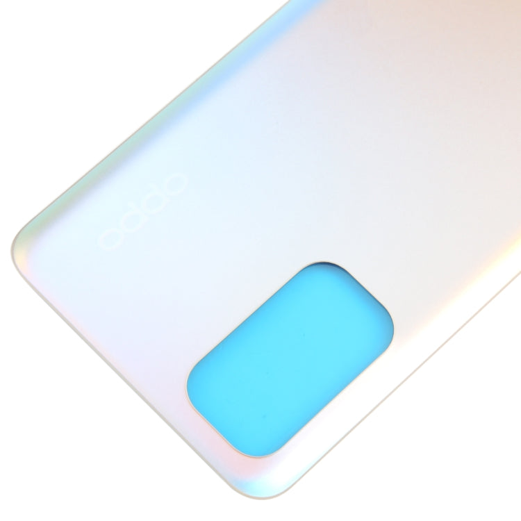 For OPPO Find X3 Lite Glass Material Battery Back Cover(Frosted Silver) - Back Cover by buy2fix | Online Shopping UK | buy2fix