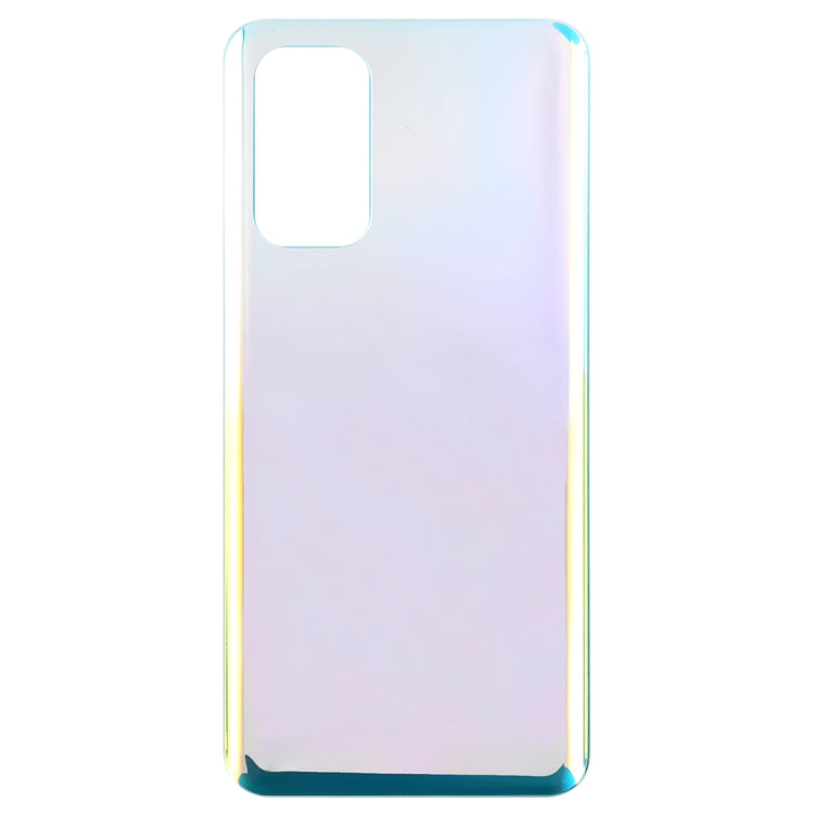 For OPPO Find X3 Lite Glass Material Battery Back Cover(Bright Silver) - Back Cover by buy2fix | Online Shopping UK | buy2fix