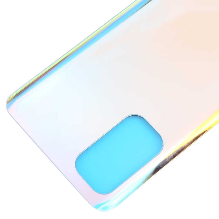 For OPPO Find X3 Lite Glass Material Battery Back Cover(Bright Silver) - Back Cover by buy2fix | Online Shopping UK | buy2fix