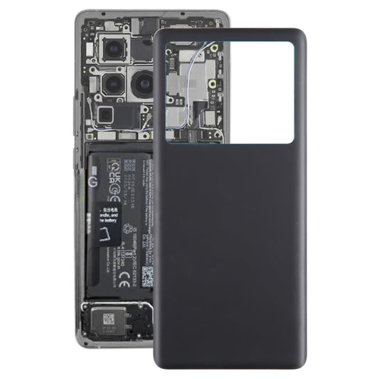 For vivo X80 OEM Glass Material Battery Back Cover(Black) - Back Cover by buy2fix | Online Shopping UK | buy2fix